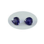 Iolite 1PC Large 12x12 MM Heart Faceted Blue High Quality Semi Precious Loose Gems