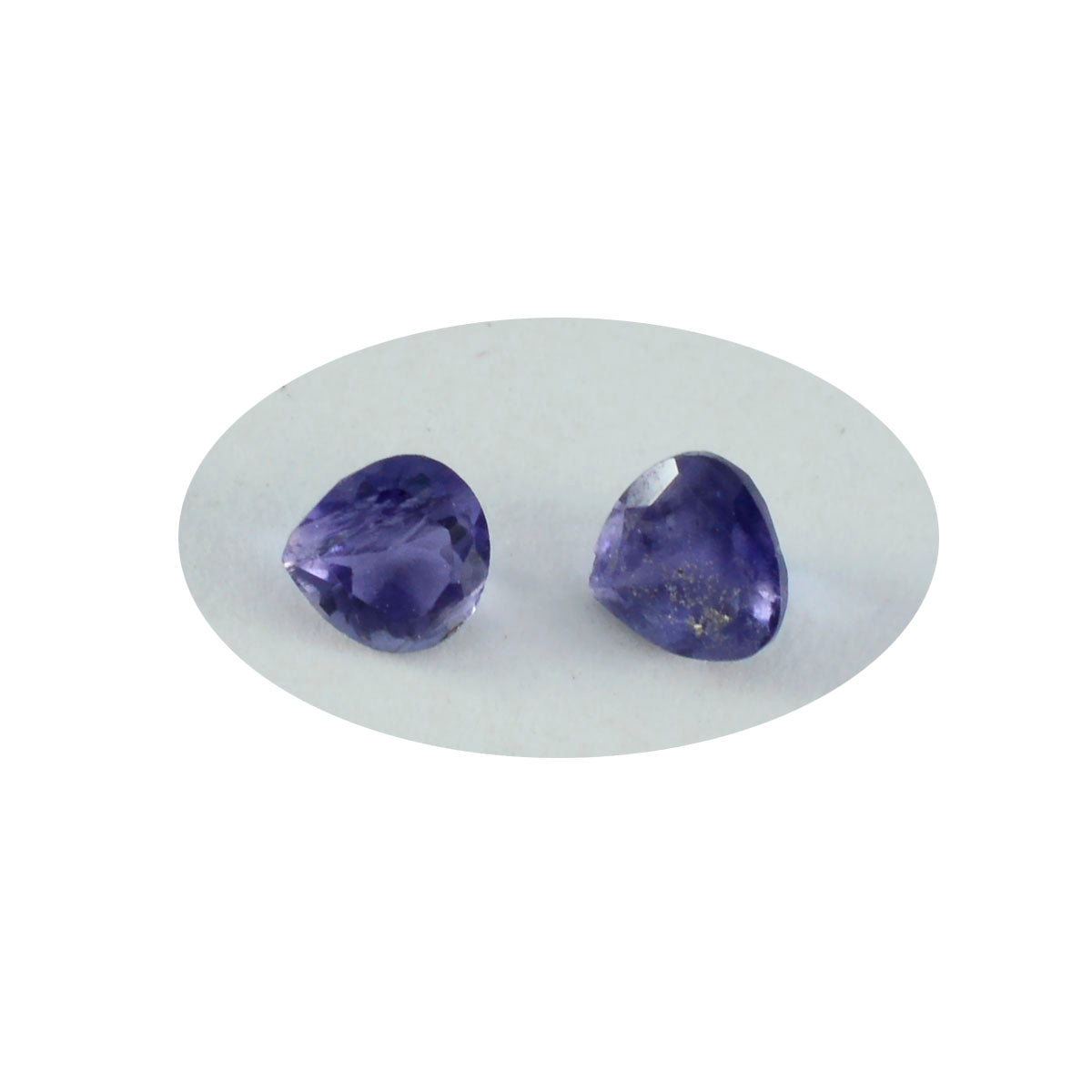Iolite 1PC Chunky 13x13 MM Heart Faceted Blue Natural Semi Precious Loose Gemstone
