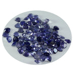 Iolite 1PC Tiny 5x5 MM Heart Faceted Blue Sparkling Semi Precious Loose Gemstone