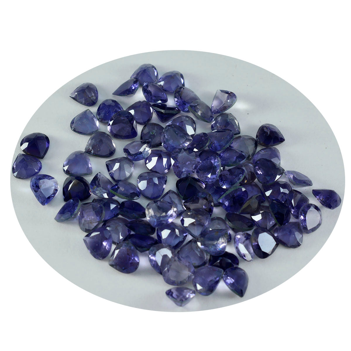 Iolite 1PC Tiny 5x5 MM Heart Faceted Blue Sparkling Semi Precious Loose Gemstone