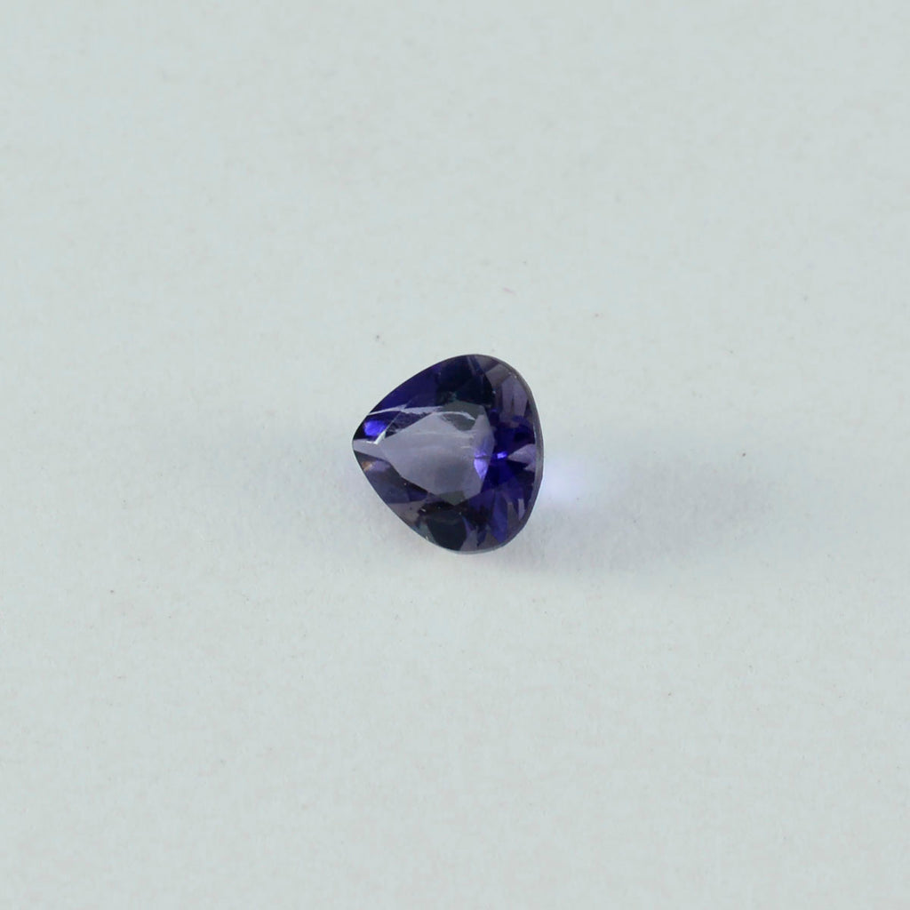Iolite 1PC Chunky 13x13 MM Heart Faceted Blue Natural Semi Precious Loose Gemstone