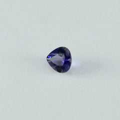 Iolite 1PC Chunky 13x13 MM Heart Faceted Blue Natural Semi Precious Loose Gemstone
