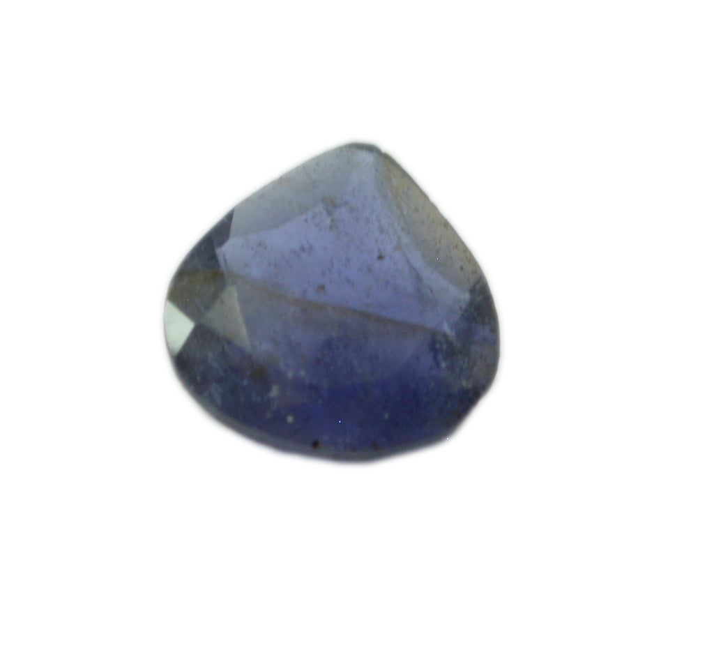 Iolite 1PC Chunky 15x15 MM Heart Faceted Blue Superior Semi Precious Gems