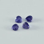 Iolite 1PC Small 7x7 MM Heart Faceted Blue Splendid Semi Precious Gems