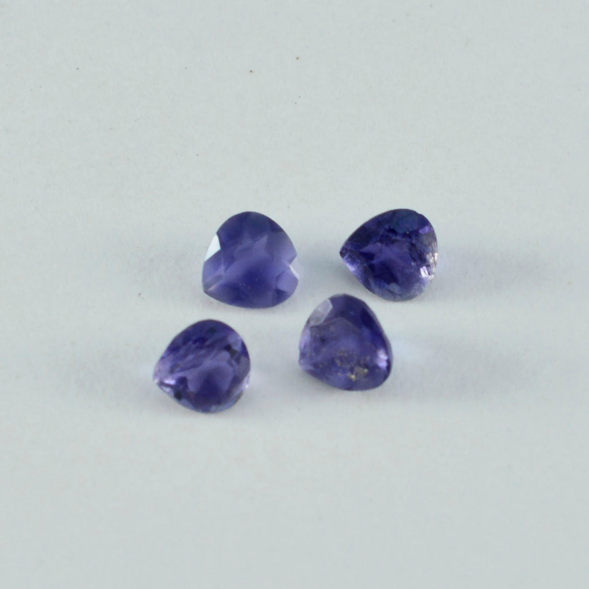 Iolite 1PC Small 7x7 MM Heart Faceted Blue Splendid Semi Precious Gems