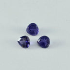 Iolite 1PC Small 8x8 MM Heart Faceted Blue Luster Semi Precious Loose Gems