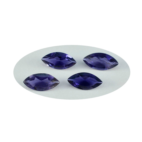 Iolite 1PC Chunky 10x20 MM Marquise Faceted Blue Natural Semi Precious Gems