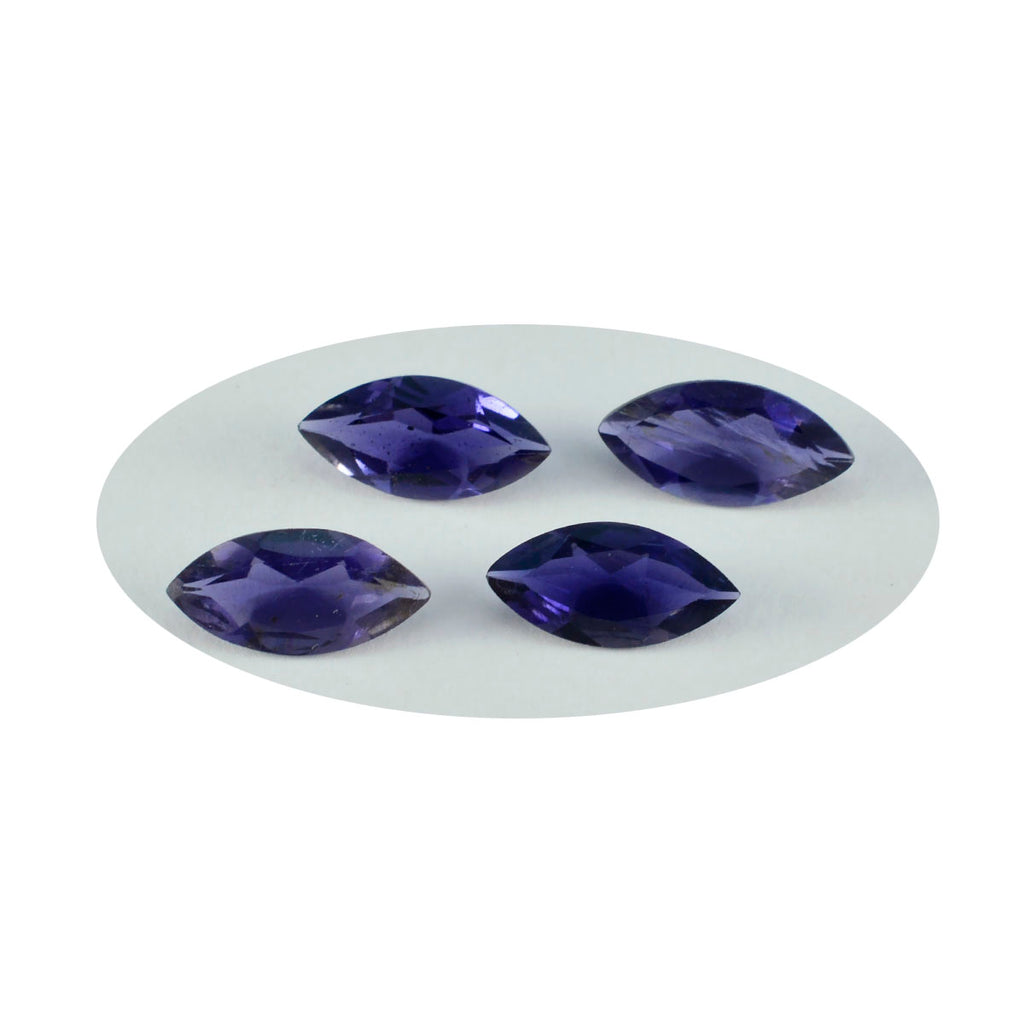 Iolite 1PC Medium 7x14 MM Marquise Faceted Blue Fine Semi Precious Loose Gemstone