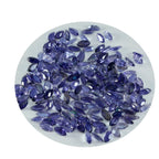 Iolite 10PC Tiny 2x4 MM Marquise Faceted Blue Sparkling Semi Precious Gems