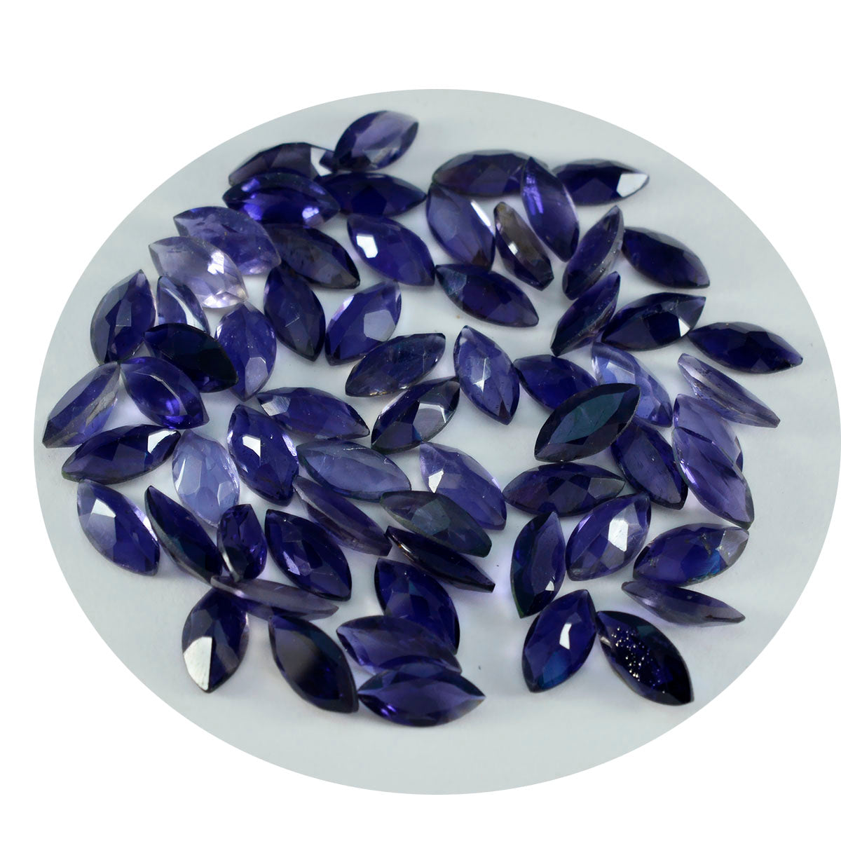Iolite 1PC Medium 7x14 MM Marquise Faceted Blue Fine Semi Precious Loose Gemstone
