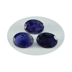 Iolite 1PC Chunky 13x18 MM Oval Faceted Blue Polished Semi Precious Loose Gemstones