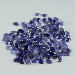Iolite 1PC Tiny 5x7 MM Oval Faceted Blue Lustrous Semi Precious Gems