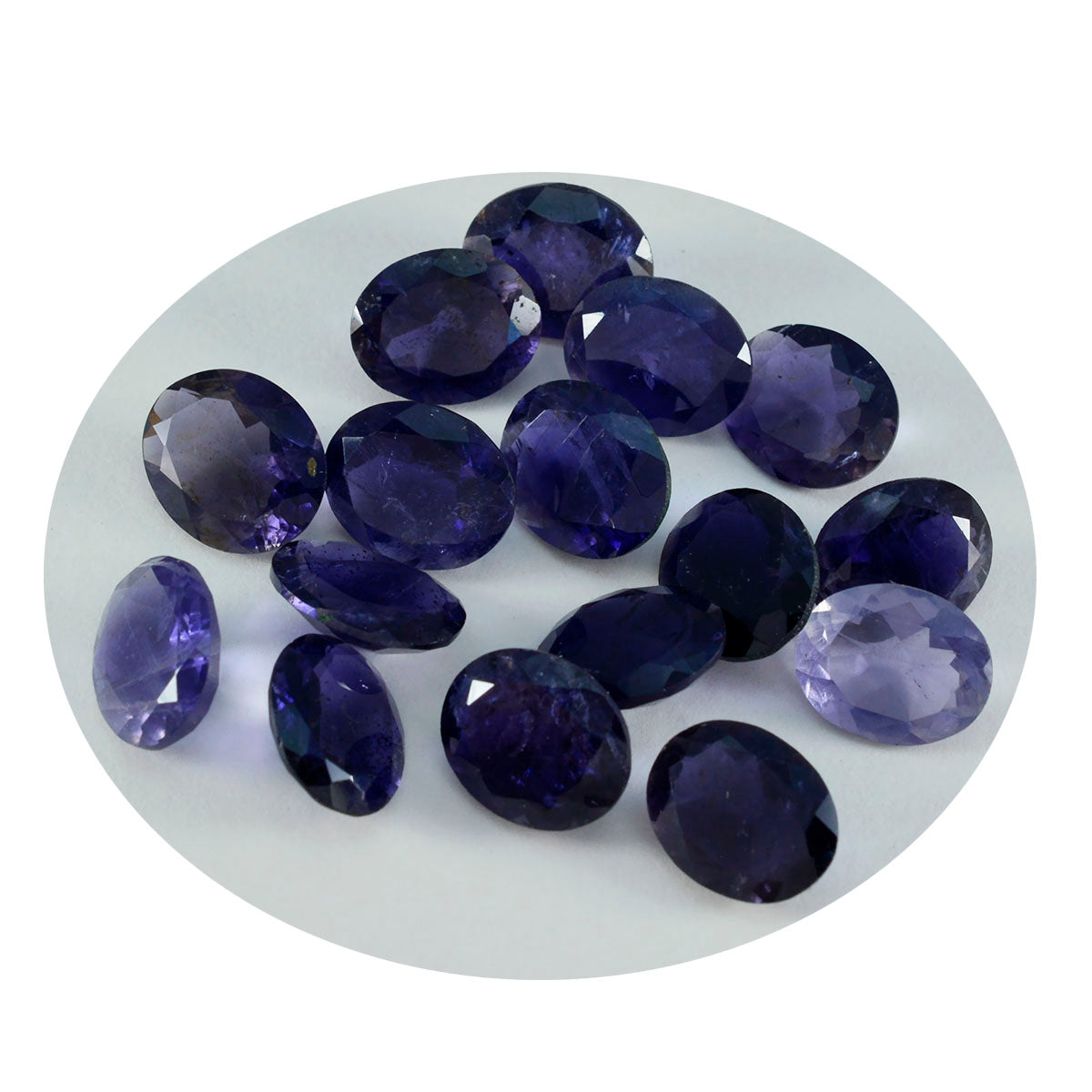 Iolite 1PC Small 7x9 MM Oval Faceted Blue High Quality Semi Precious Loose Gemstones