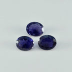 Iolite 1PC Small 6x8 MM Oval Faceted Blue Shine Semi Precious Loose Gems