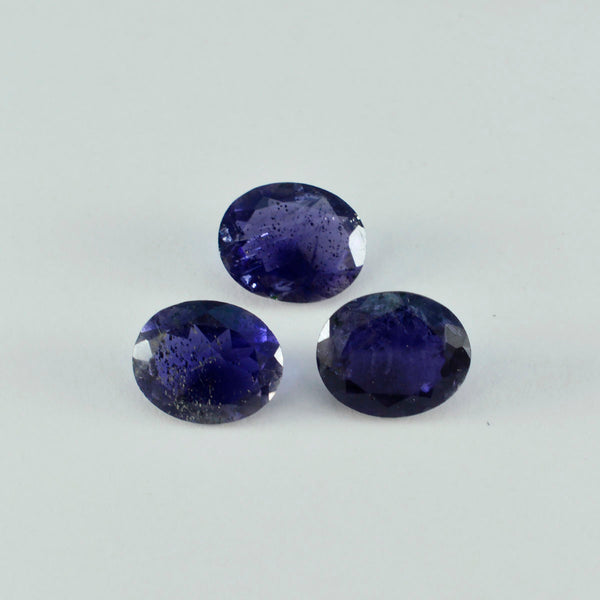 Iolite 1PC Chunky 15x20 MM Oval Faceted Blue Splendid Semi Precious Gems