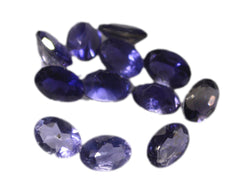Iolite 1PC Chunky 13x18 MM Oval Faceted Blue Polished Semi Precious Loose Gemstones