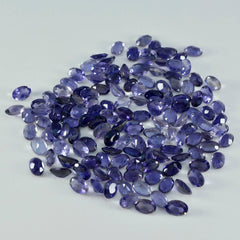 Iolite 1PC Tiny 4x6 MM Oval Faceted Blue Luster Semi Precious Loose Gemstones