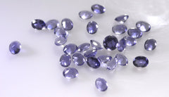 Iolite 1PC Tiny 5x7 MM Oval Faceted Blue Lustrous Semi Precious Gems