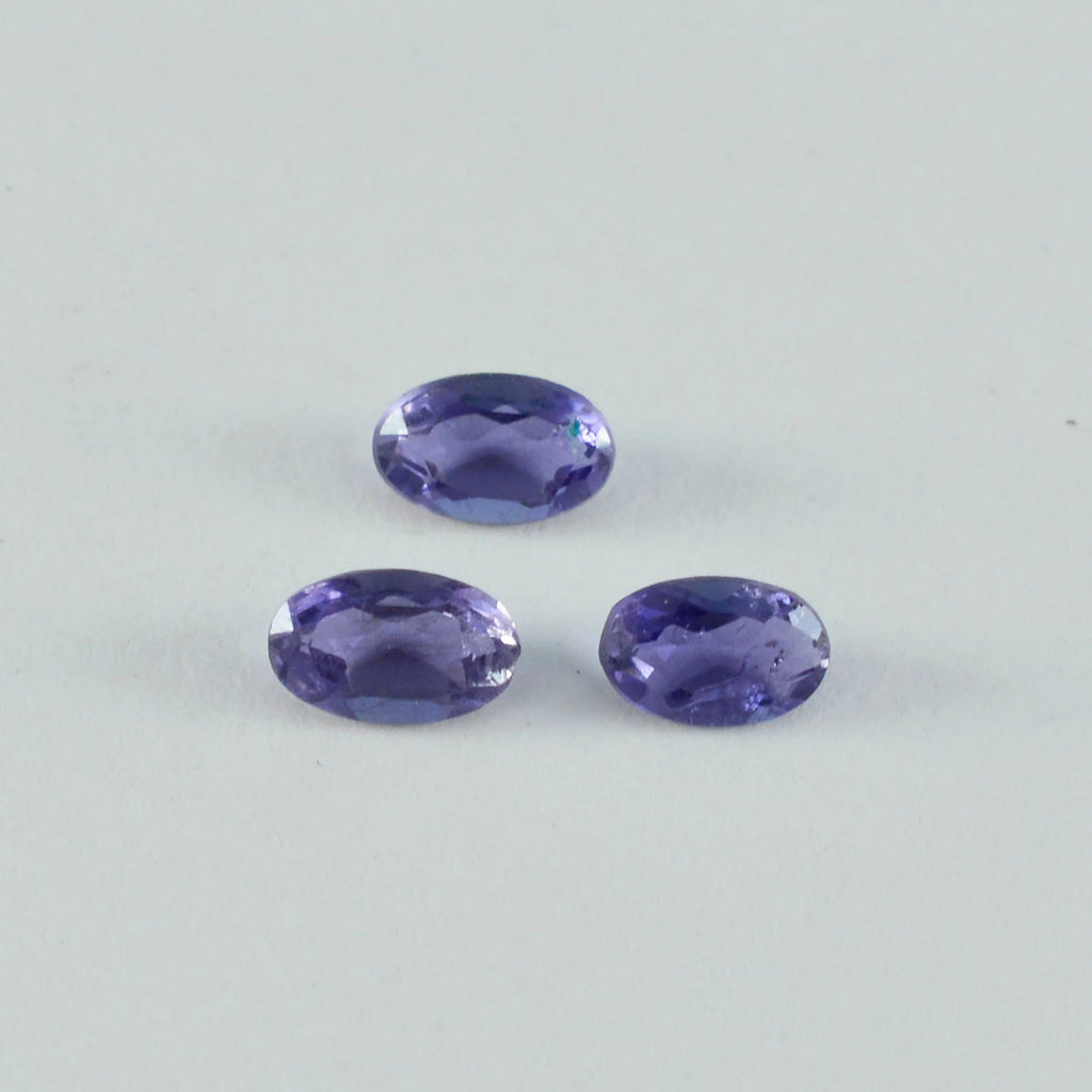 Iolite 1PC Medium 8x10 MM Oval Faceted Blue Genuine Semi Precious Loose Gems