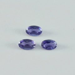 Iolite 1PC Small 6x9 MM Oval Faceted Blue Fine Semi Precious Loose Gemstone