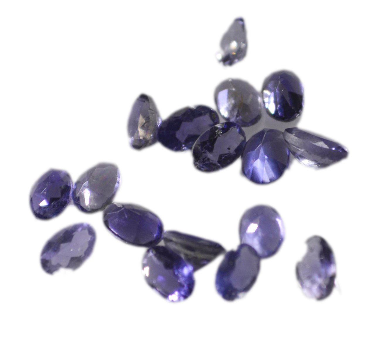 Iolite 1PC Small 7x9 MM Oval Faceted Blue High Quality Semi Precious Loose Gemstones