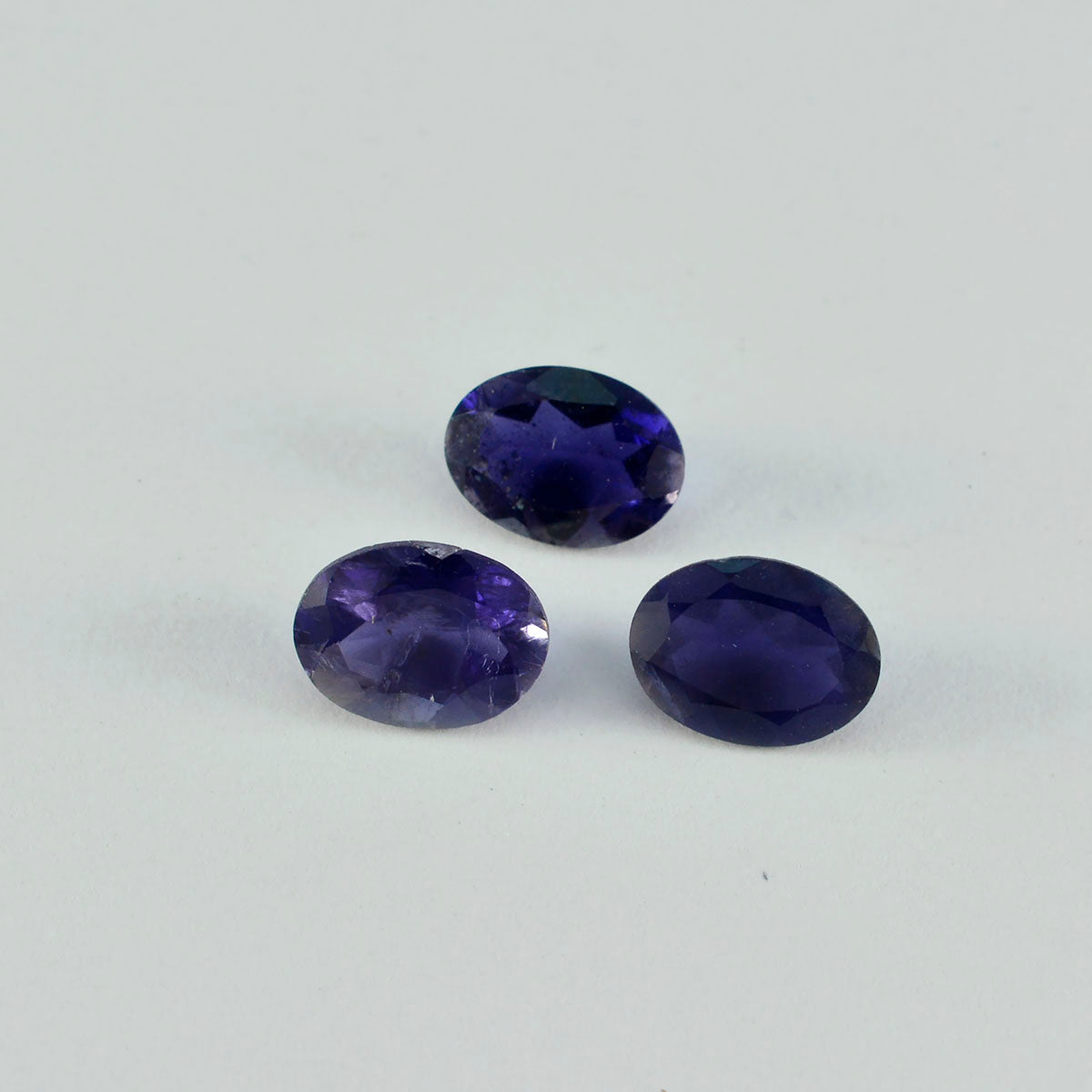 Iolite 1PC Large 8x12 MM Oval Faceted Blue Pure Semi Precious Loose Gemstones
