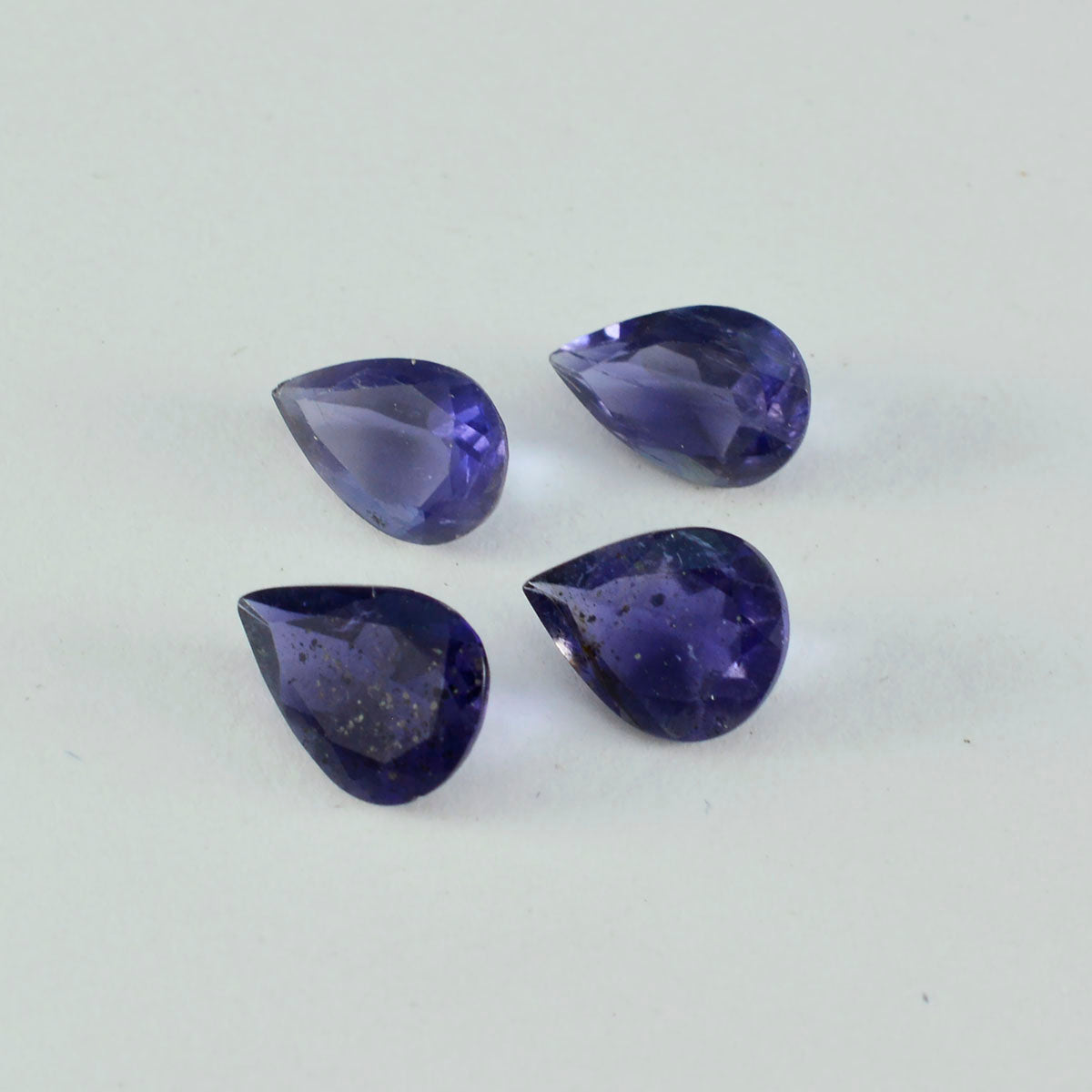 Iolite 1PC Chunky 12x16 MM Pear Faceted Blue Superior Semi Precious Gems