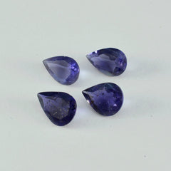 Iolite 1PC Chunky 12x16 MM Pear Faceted Blue Superior Semi Precious Gems
