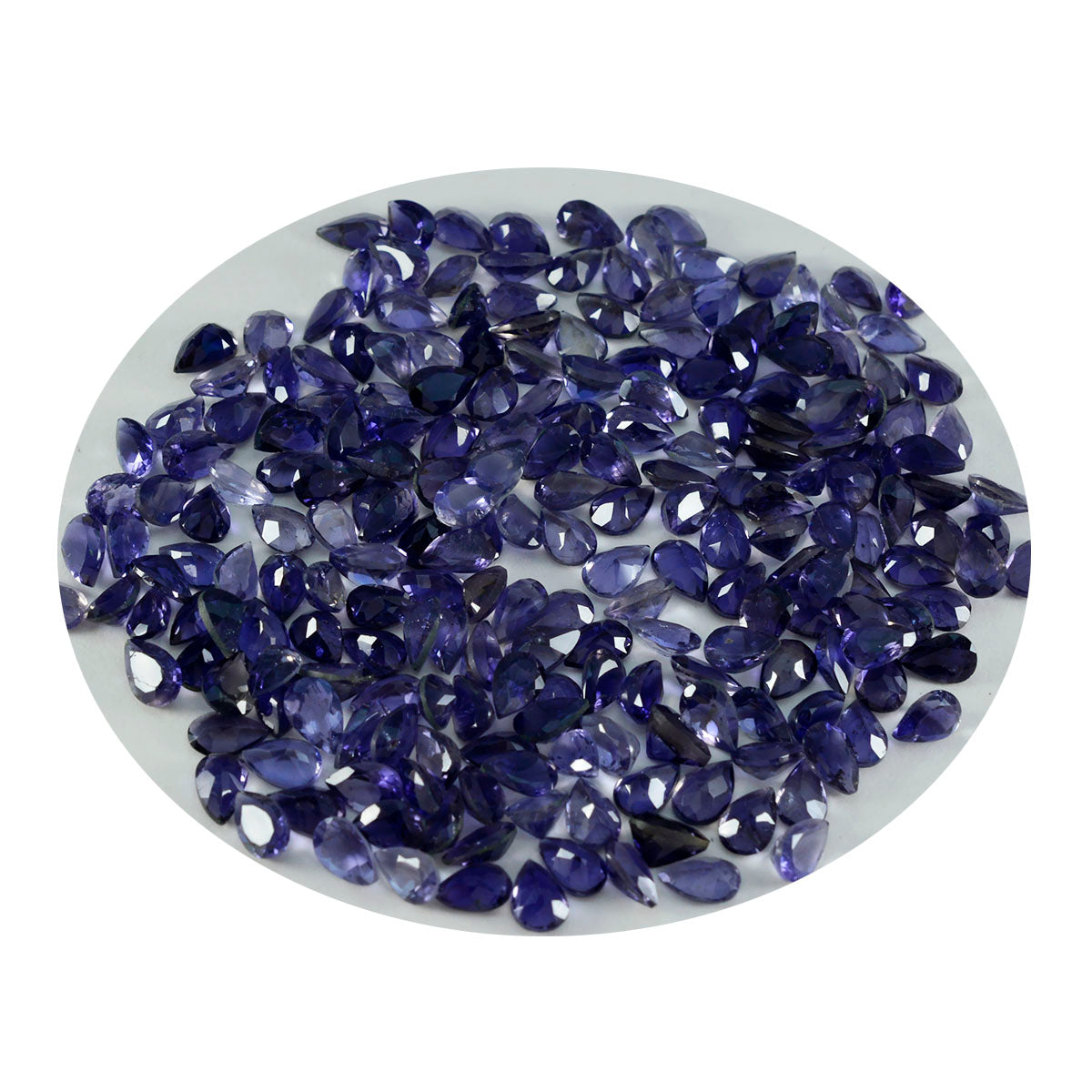 Iolite 1PC Tiny 4x6 MM Pear Faceted Blue Brilliant Semi Precious Loose Gems