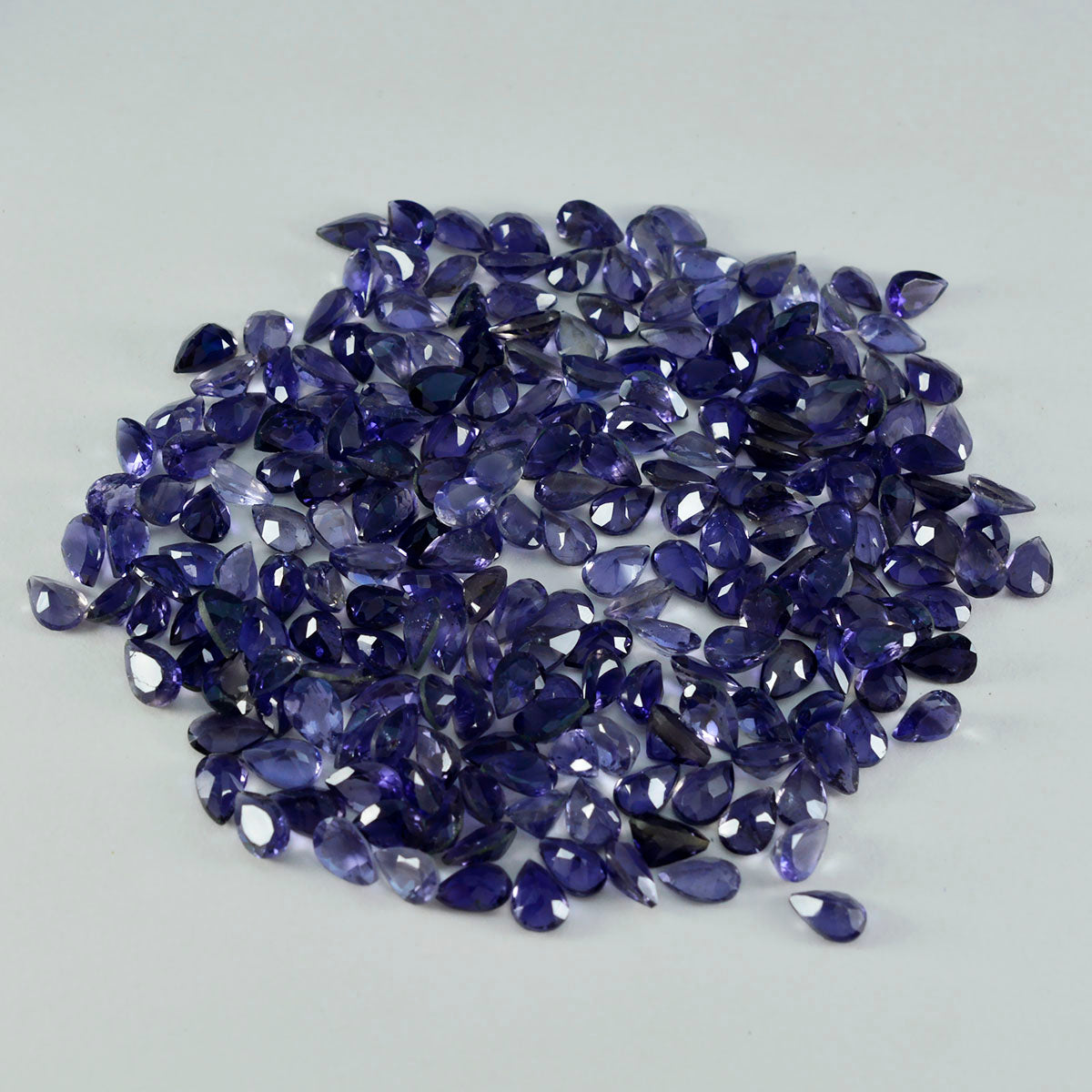 Iolite 1PC Tiny 4x6 MM Pear Faceted Blue Brilliant Semi Precious Loose Gems