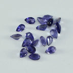 Iolite 1PC Small 6x9 MM Pear Faceted Blue Splendid Semi Precious Gems