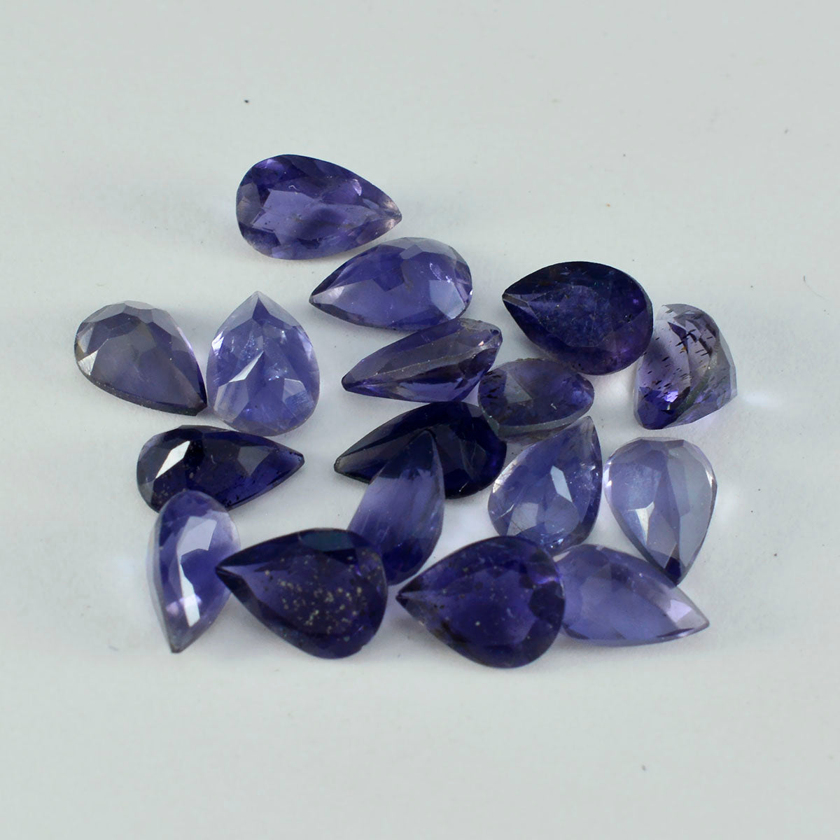 Iolite 1PC Medium 8x10 MM Pear Faceted Blue Shine Semi Precious Loose Gemstones Главное изображение товара
