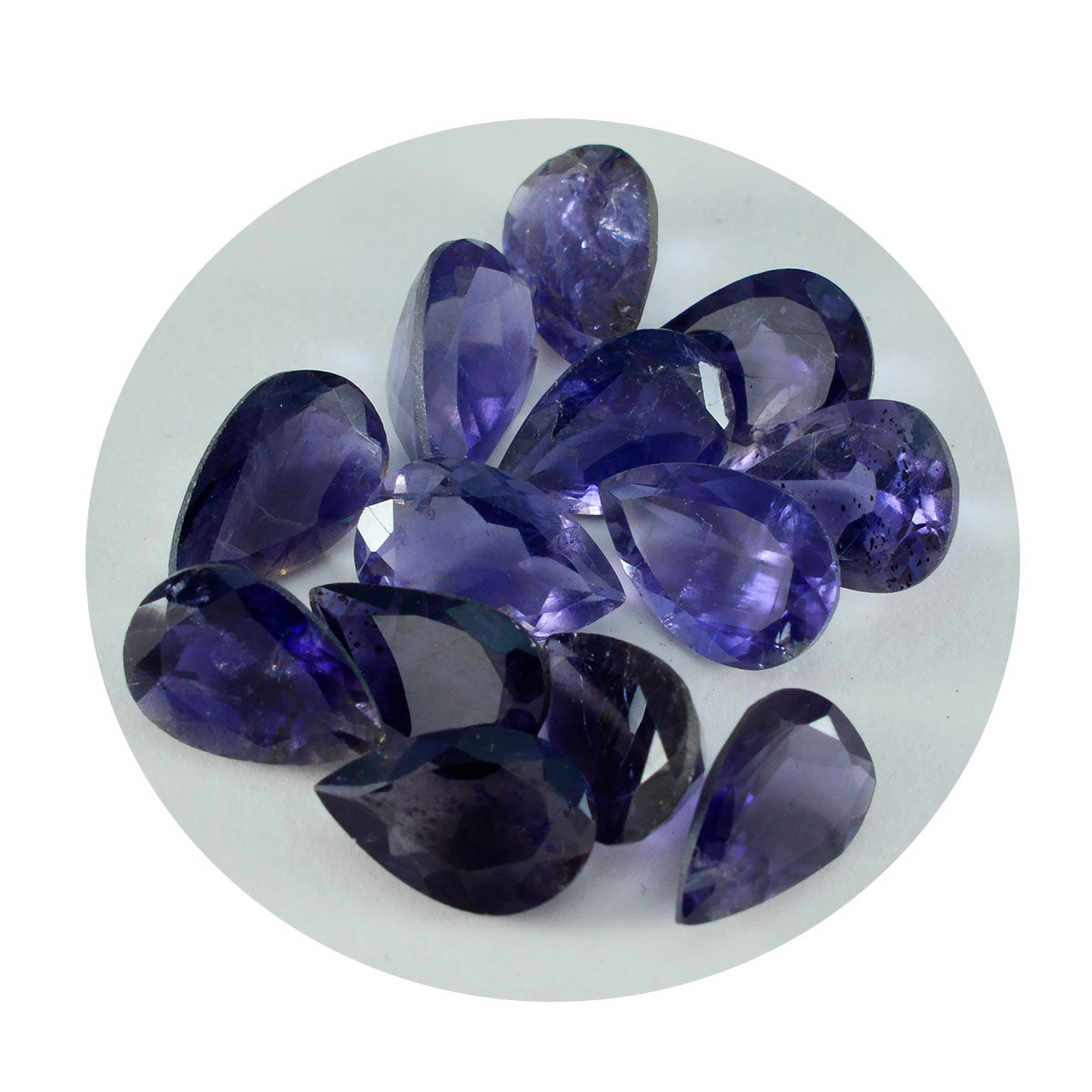 Iolite 1PC Large 9x11 MM Pear Faceted Blue Fine Semi Precious Gems