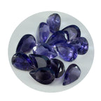Iolite 1PC Large 9x11 MM Pear Faceted Blue Fine Semi Precious Gems