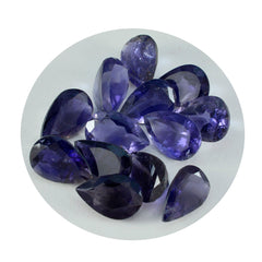 Iolite 1PC Large 9x11 MM Pear Faceted Blue Fine Semi Precious Gems