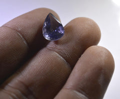 Iolite 1PC Large 10x14 MM Pear Faceted Blue Genuine Semi Precious Loose Gemstones