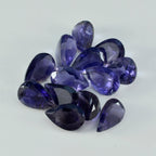 Iolite 1PC Tiny 3x5 MM Pear Faceted Blue Fiery Semi Precious Gems