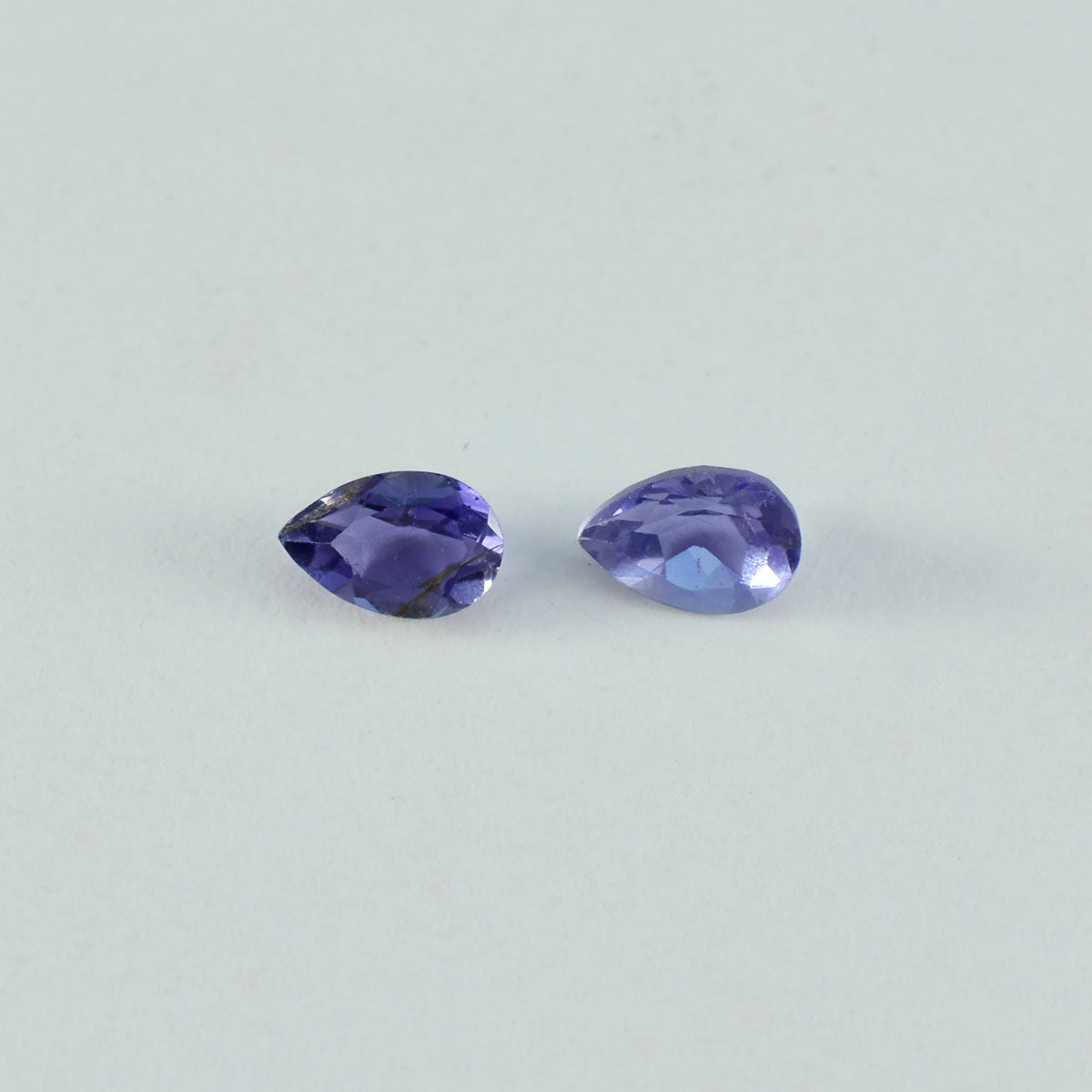 Iolite 1PC Tiny 5x7 MM Pear Faceted Blue Sparkling Semi Precious Loose Gemstone
