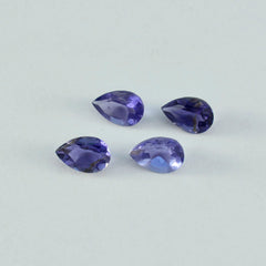 Iolite 1PC Small 6x9 MM Pear Faceted Blue Splendid Semi Precious Gems
