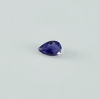 Iolite 1PC Medium 8x10 MM Pear Faceted Blue Shine Semi Precious Loose Gemstones