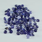 Iolite 1PC Tiny 6x6 MM Round Faceted Blue Polished Semi Precious Loose Gemstones