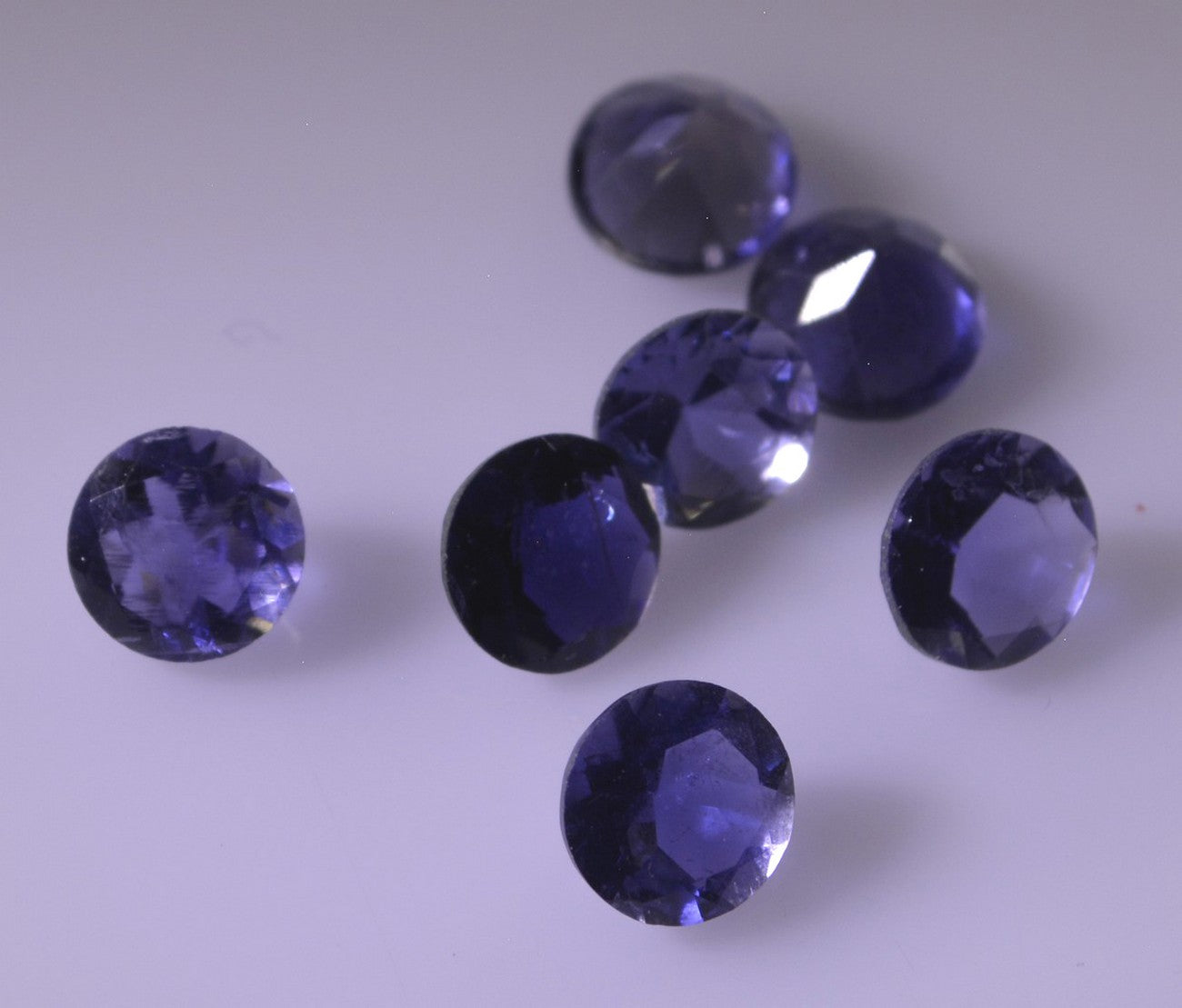 Iolite 1PC Large 11x11 MM Round Faceted Blue Fine Semi Precious Gems