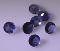 Iolite 1PC Large 11x11 MM Round Faceted Blue Fine Semi Precious Gems