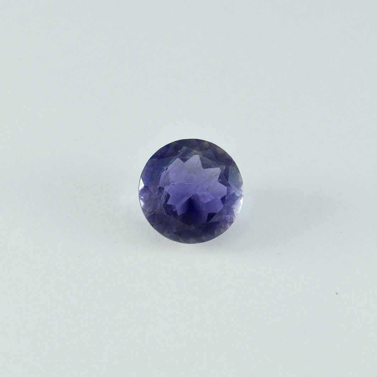 Iolite 1PC Chunky 15x15 MM Round Faceted Blue Superior Semi Precious Gems