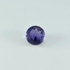 Iolite 1PC Chunky 15x15 MM Round Faceted Blue Superior Semi Precious Gems