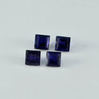 Iolite 10PC Tiny 3x3 MM Square Faceted Blue Fiery Semi Precious Gems
