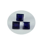 Iolite 1PC Large 12x12 MM Square Faceted Blue High Quality Semi Precious Loose Gems