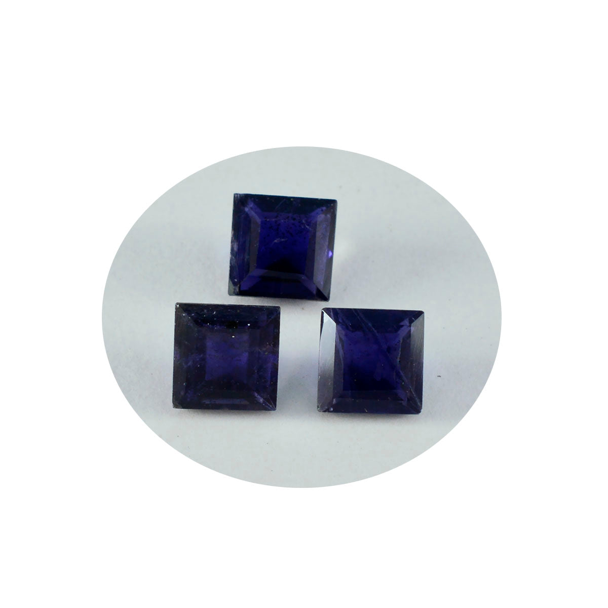Iolite 1PC Large 12x12 MM Square Faceted Blue High Quality Semi Precious Loose Gems