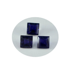 Iolite 1PC Large 12x12 MM Square Faceted Blue High Quality Semi Precious Loose Gems