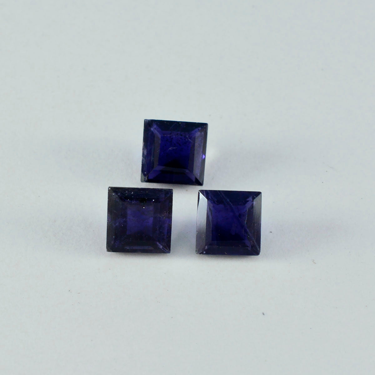 Iolite 1PC Large 12x12 MM Square Faceted Blue High Quality Semi Precious Loose Gems